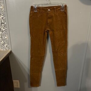 American Eagle Rust Corduroy 360° Super Stretch‎ Jegging Pants (Women's 0 Long)
